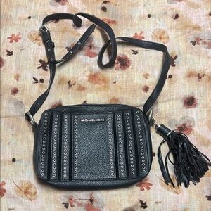 Michael Kors Studded Black Crossbody Bag
